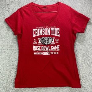 Alabama Crimson Tide Shirt‎ Womens Large Red College Football Roll Tide NCAA